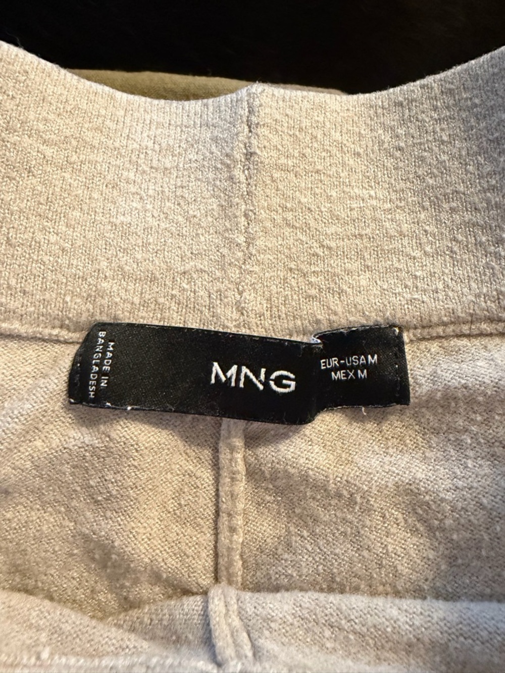 Mango Neutral Beige Ribbed Knit Pants - Picture 2 of 2